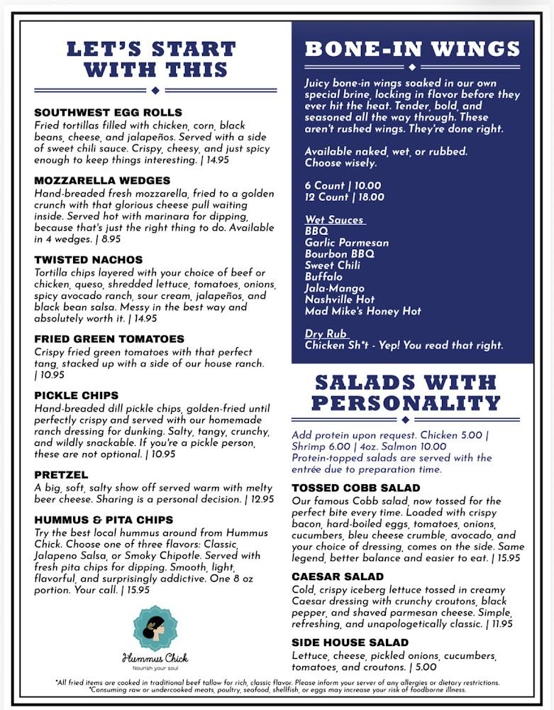 Twisted Oaks Menu image 3